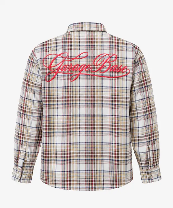 Plaid_Text_Shirt(Off_White)