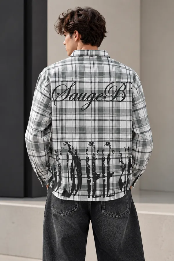 Plaid_Text_Shirt_(White_Black)