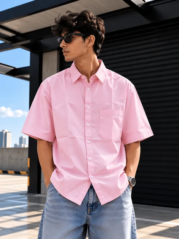 Urban_Comfort_Oversized_Shirt(Pink)