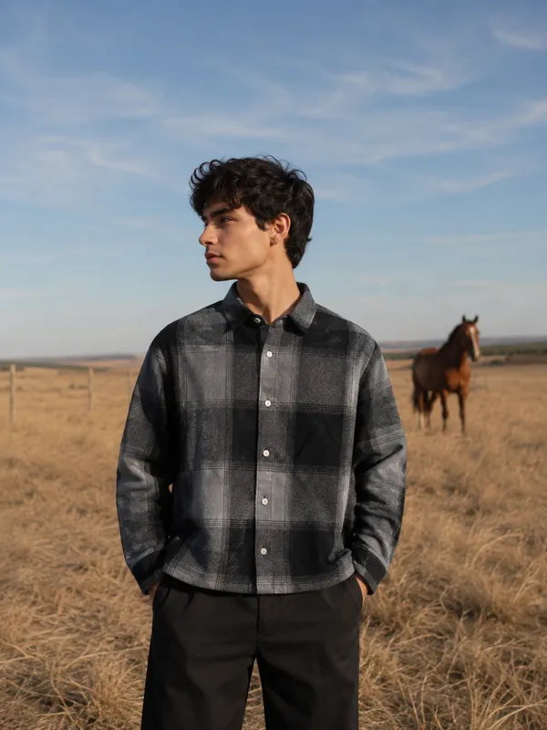 Urban_Plaid_Check_Shirt_Black/Grey