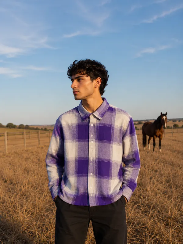 Urban_Plaid_Checks_Shirt_Purple