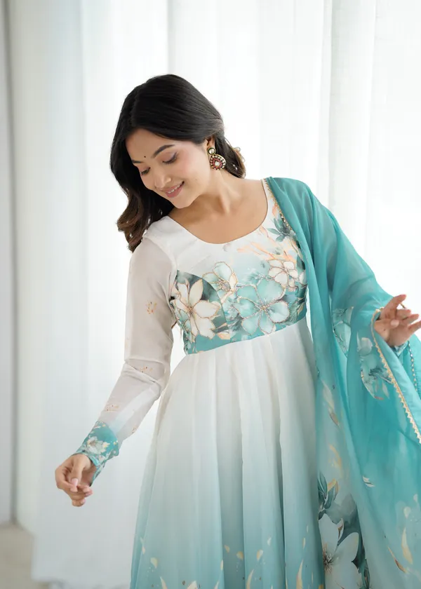 Aqua_Blue_&_White_Floral_Printed_Ombre_Anarkali_Suit_Set_with_Dupatta