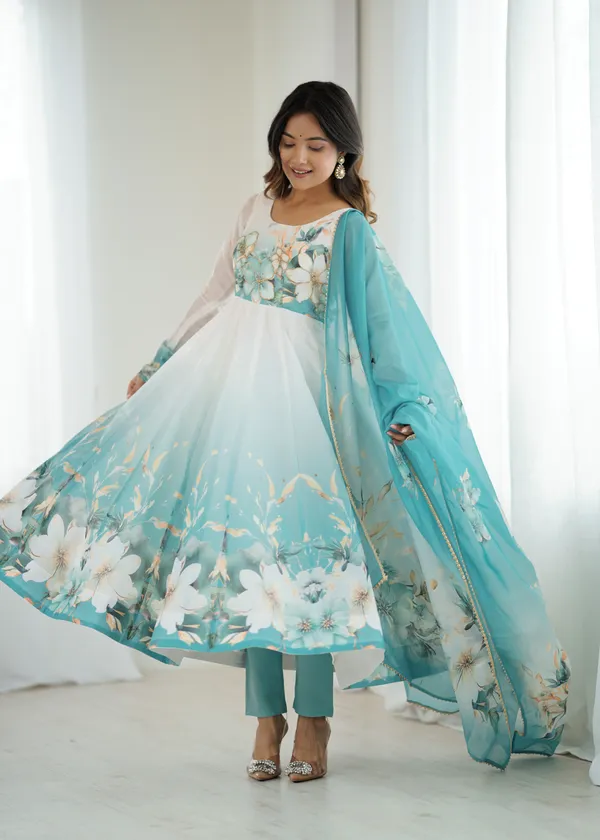 Aqua_Blue_&_White_Floral_Printed_Ombre_Anarkali_Suit_Set_with_Dupatta