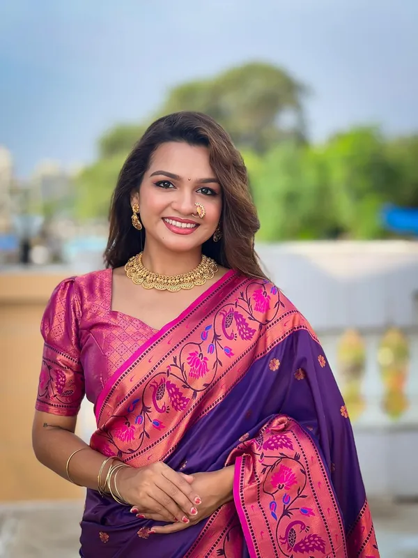 Kanjivaram_Paithani_Silk_Saree_With_Blouse_Piece