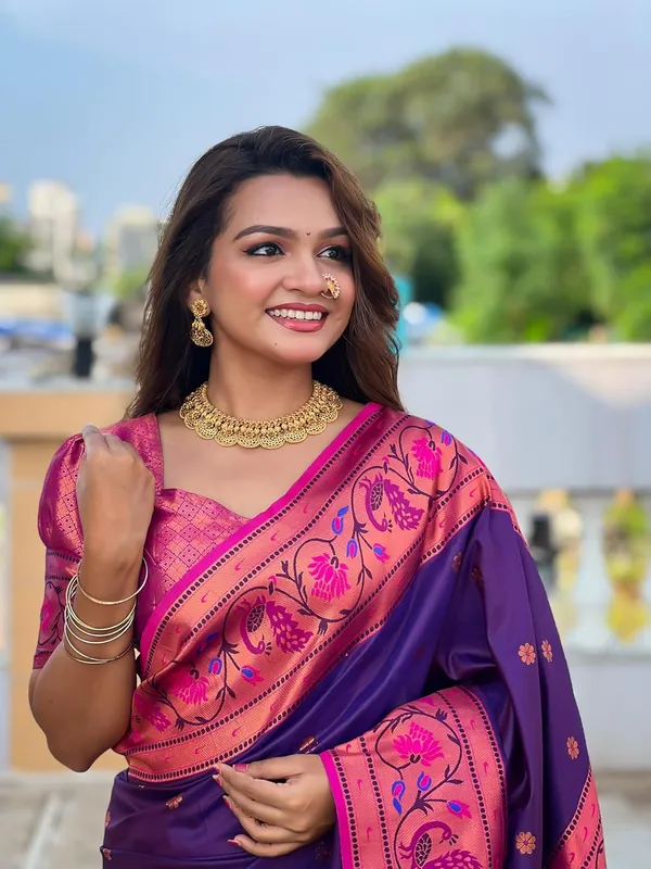 Kanjivaram_Paithani_Silk_Saree_With_Blouse_Piece