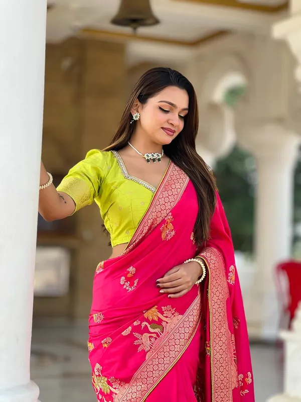 Women_Kanjivaram_Paithani_Silk_Saree_With_Blouse_Piece