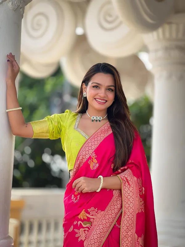 Women_Kanjivaram_Paithani_Silk_Saree_With_Blouse_Piece