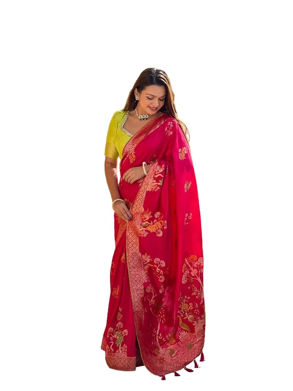 Women_Kanjivaram_Paithani_Silk_Saree_With_Blouse_Piece