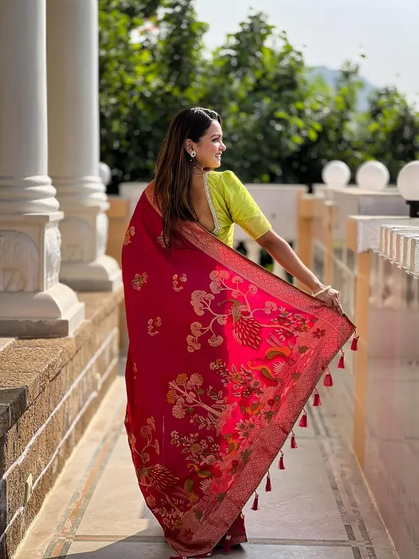 Women_Kanjivaram_Paithani_Silk_Saree_With_Blouse_Piece
