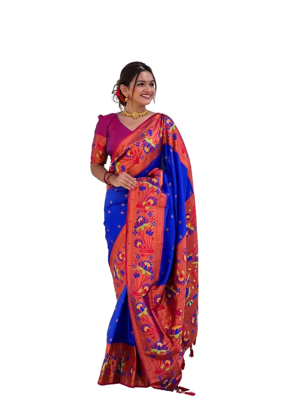WoMensilk_Saree_With_Blouse_Piece