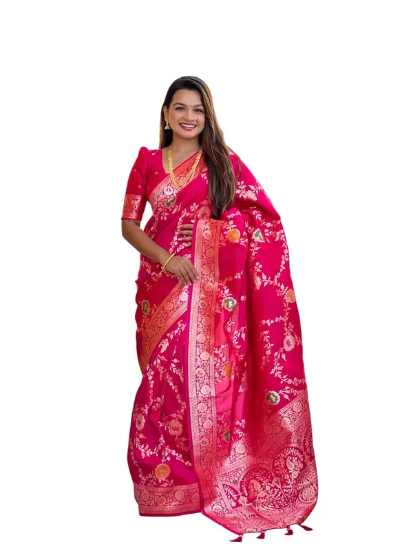 Women_Kanjivaram_Silk_Saree_With_Blouse_Piece