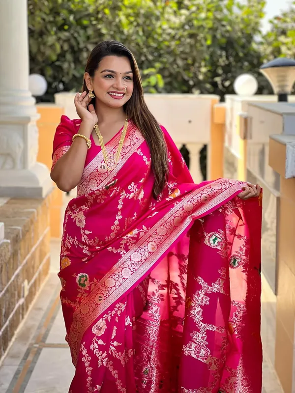 Women_Kanjivaram_Silk_Saree_With_Blouse_Piece