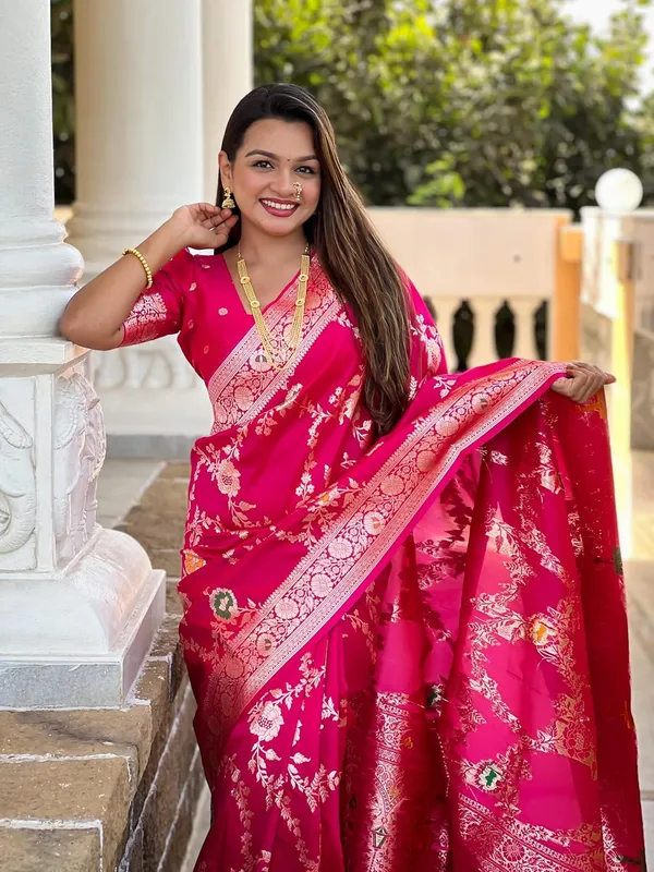 Women_Kanjivaram_Silk_Saree_With_Blouse_Piece