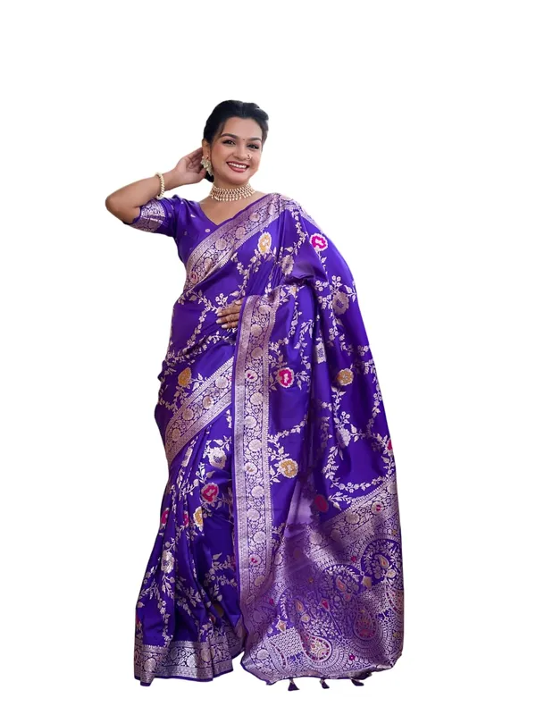 Women_Kanjivaram_Silk_Saree_With_Blouse_Piece