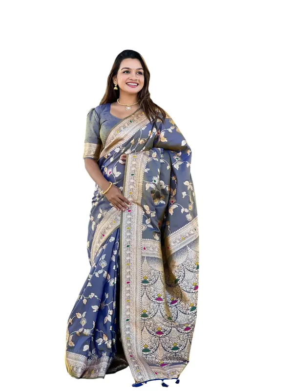 Women_Banarasi_Silk_Jacquard_Saree_With_Blouse_Piece