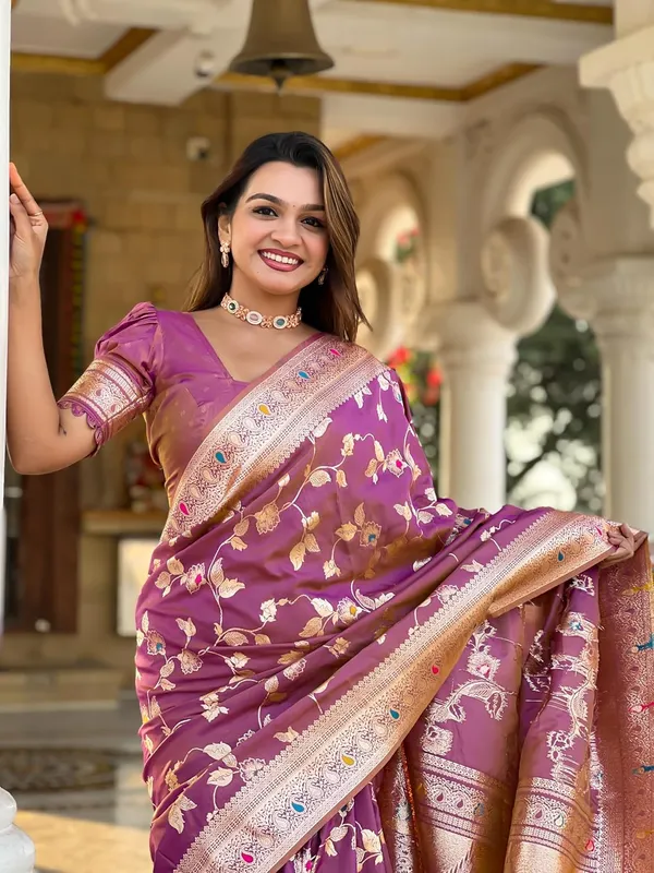 Banarasi_Silk_Jacquard_Saree_With_Blouse_Piece