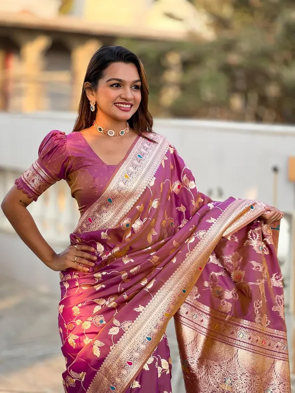 Banarasi_Silk_Jacquard_Saree_With_Blouse_Piece