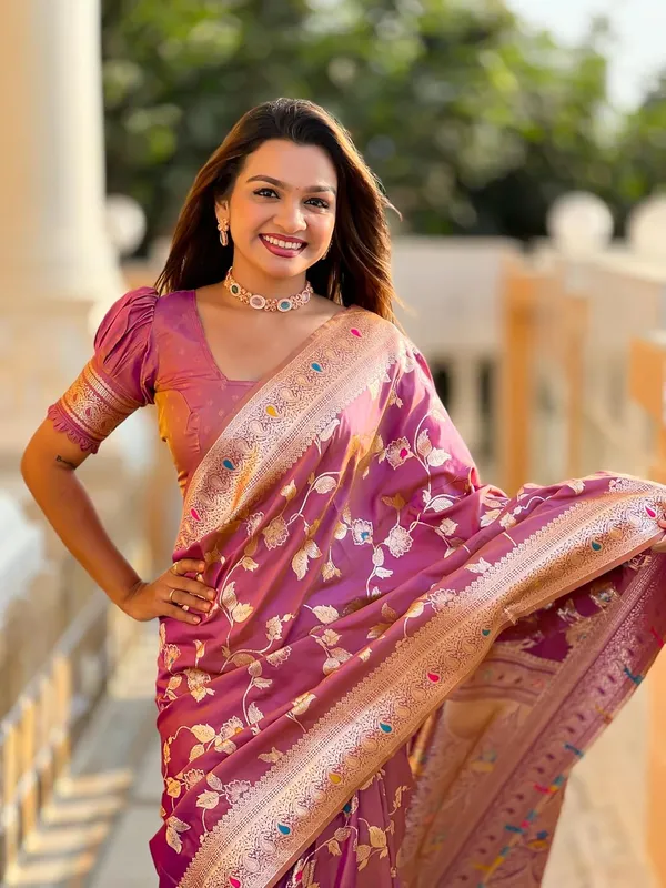 Banarasi_Silk_Jacquard_Saree_With_Blouse_Piece