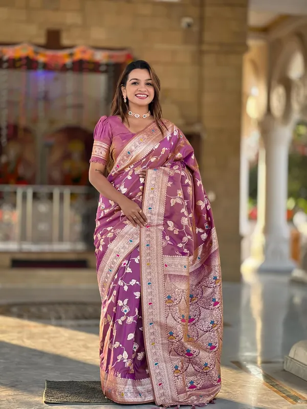 Banarasi_Silk_Jacquard_Saree_With_Blouse_Piece