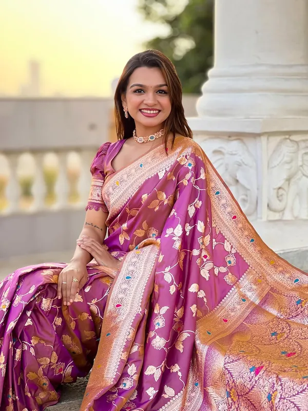 Banarasi_Silk_Jacquard_Saree_With_Blouse_Piece
