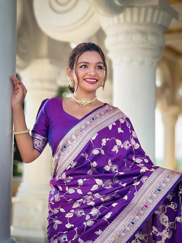Banarasi_Silk_Jacquard_Saree_With_Blouse_Piece