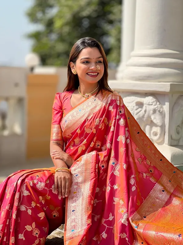 Banarasi_Silk_Jacquard_Saree_With_Blouse_Piece