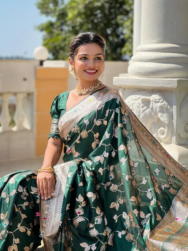 Banarasi_Silk_Jacquard_Saree_With_Blouse_Piece