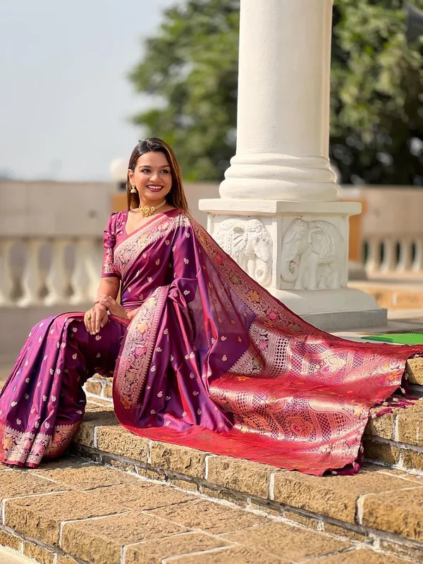 Women_Kanjivaram_Silk_Saree_With_Unstitched_Blouse_Piece