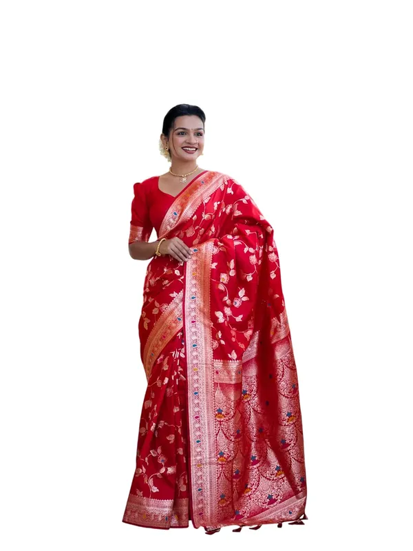 Banarasi_Silk_Jacquard_Saree_With_Blouse_Piece