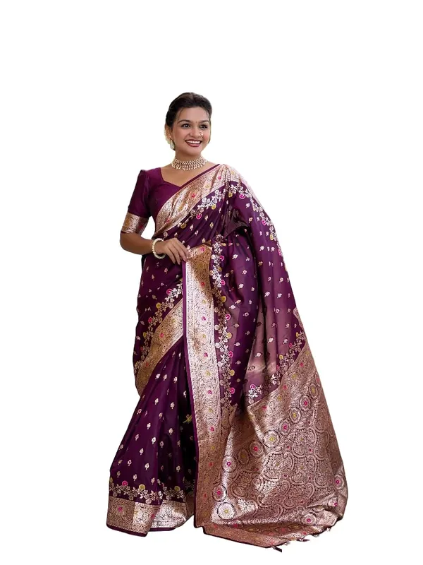 Banarasi_Silk_Kanjivaram_Saree_With_Blouse_Piece