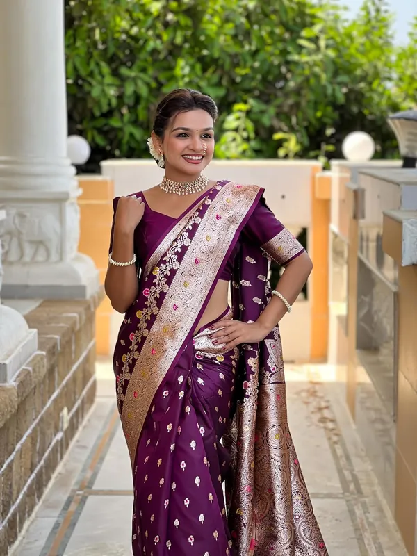 Banarasi_Silk_Kanjivaram_Saree_With_Blouse_Piece