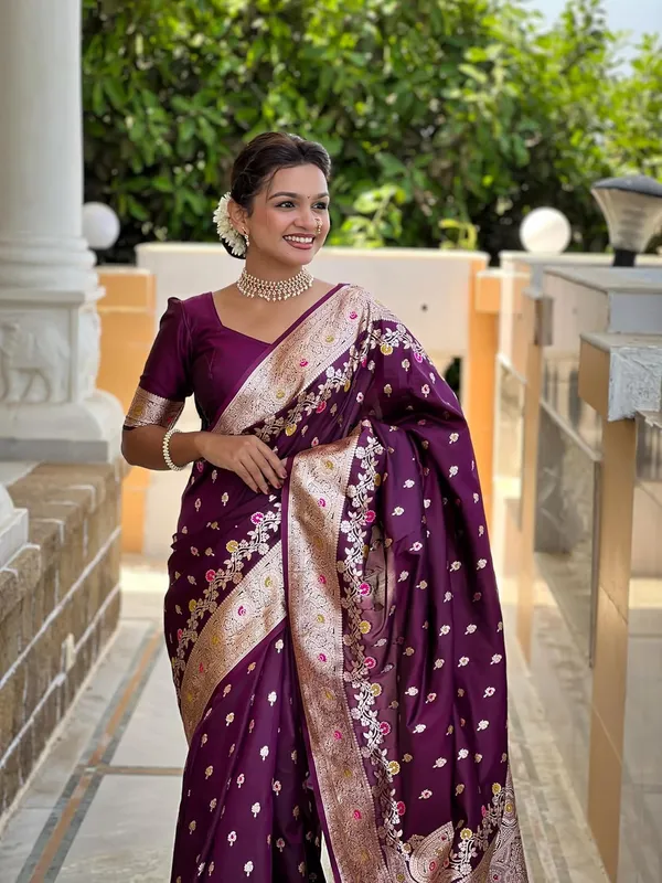 Banarasi_Silk_Kanjivaram_Saree_With_Blouse_Piece