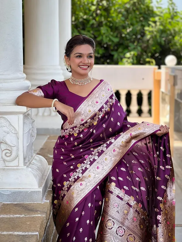 Banarasi_Silk_Kanjivaram_Saree_With_Blouse_Piece