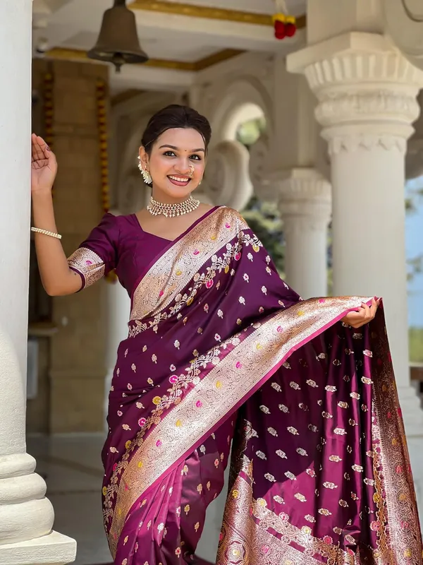 Banarasi_Silk_Kanjivaram_Saree_With_Blouse_Piece