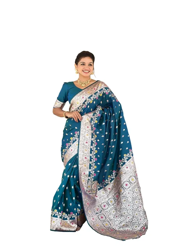Banarasi_Silk_Kanjivaram_Saree_With_Blouse_Piece