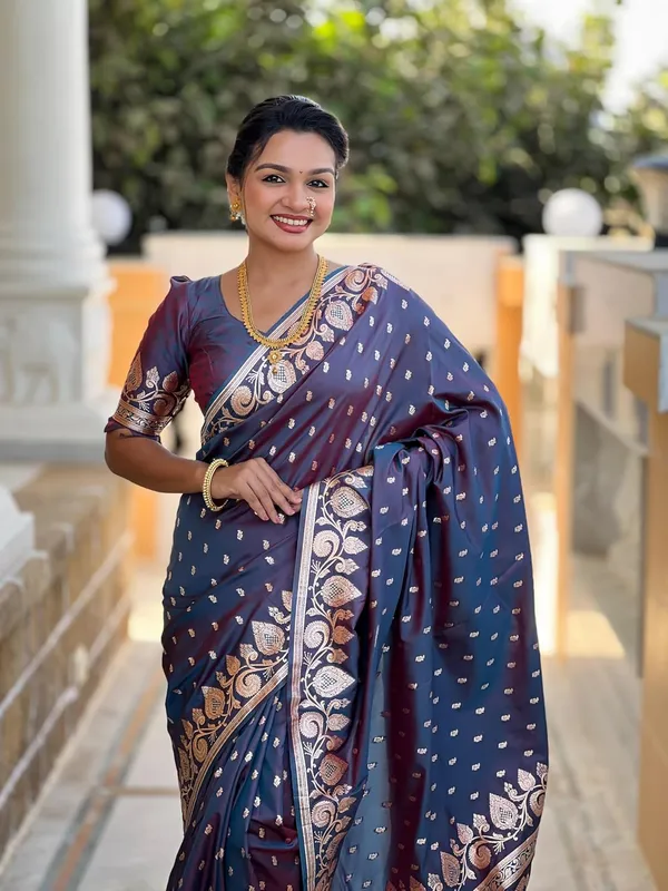 Banarasi_Silk_Jacquard_Saree_With_Blouse_Piece