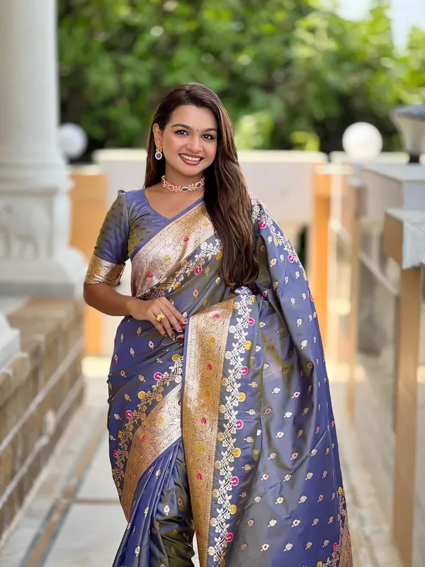 Banarasi_Silk_Kanjivaram_Saree_With_Blouse_Piece