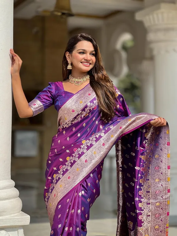 Banarasi_Silk_Kanjivaram_Saree_With_Blouse_Piece