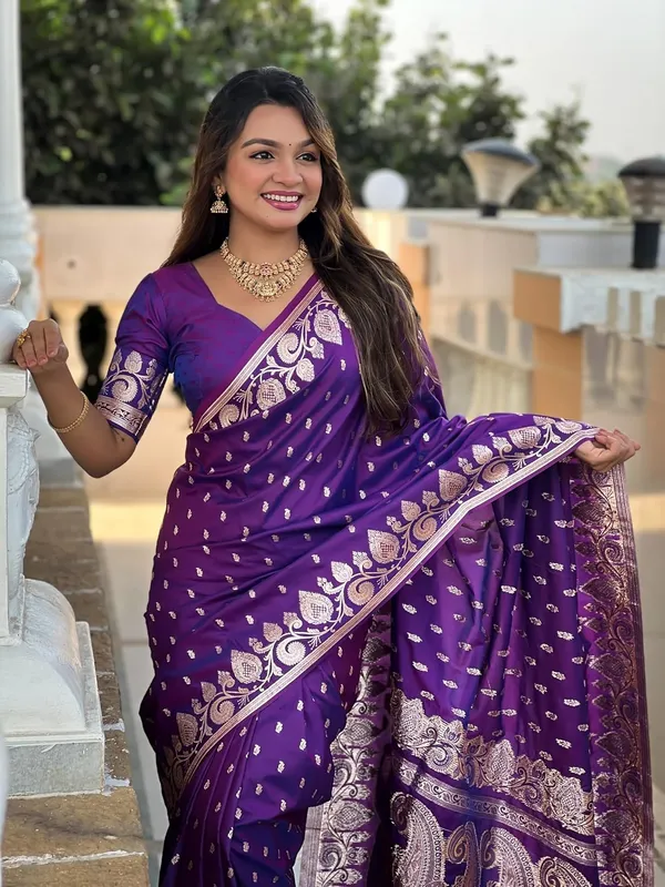 Banarasi_Silk_Jacquard_Saree_With_Blouse_Piece