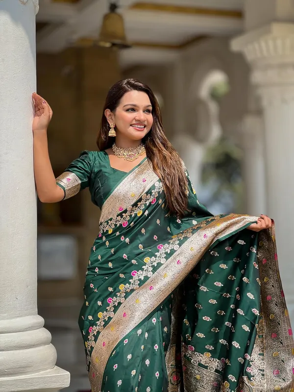 Banarasi_Silk_Kanjivaram_Saree_With_Blouse_Piece