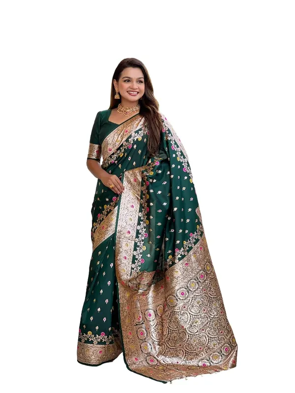 Banarasi_Silk_Kanjivaram_Saree_With_Blouse_Piece