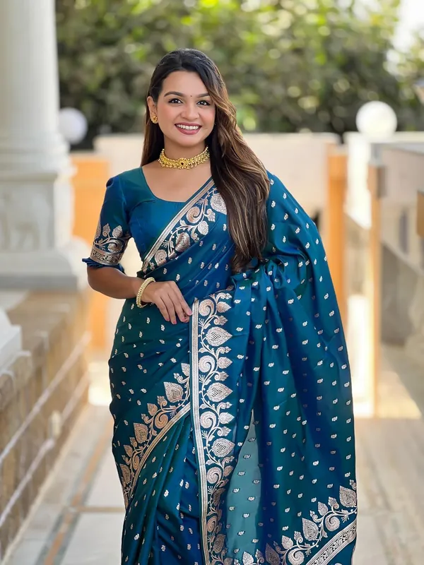Banarasi_Silk_Jacquard_Saree_With_Blouse_Piece