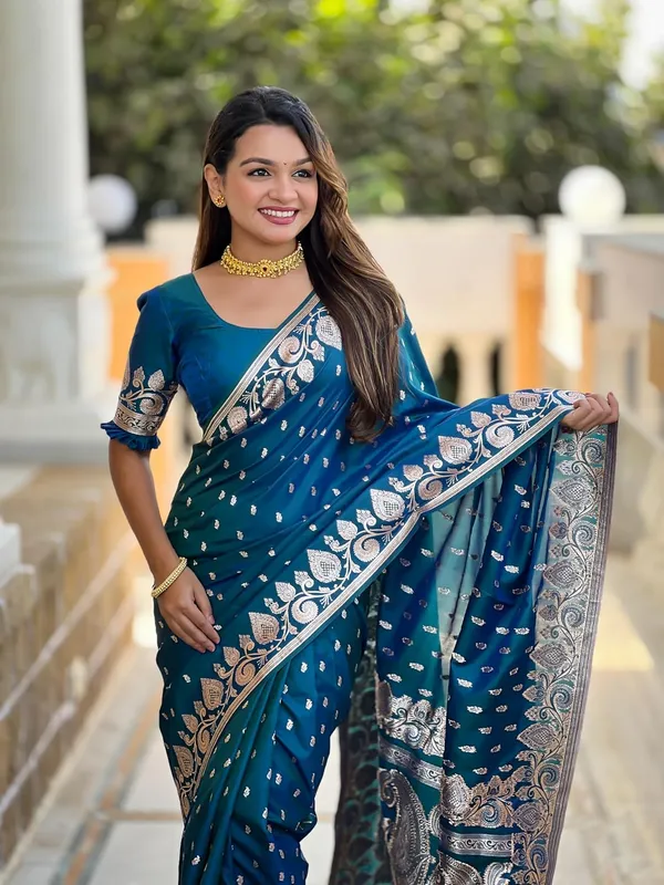 Banarasi_Silk_Jacquard_Saree_With_Blouse_Piece