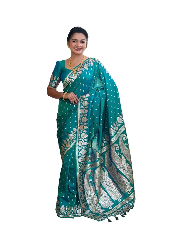 Banarasi_Silk_Jacquard_Saree_With_Blouse_Piece