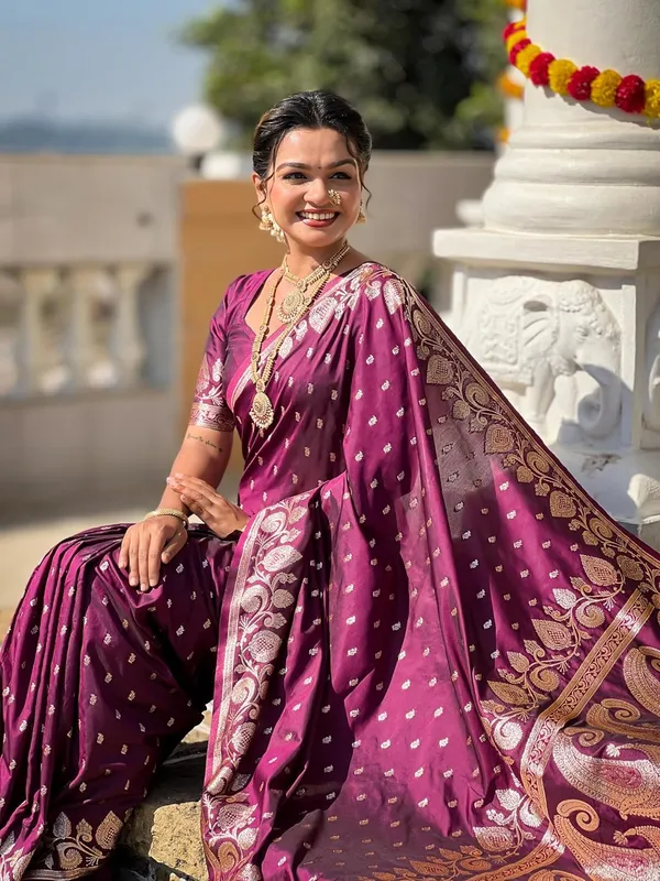 Banarasi_Silk_Jacquard_Saree_With_Blouse_Piece