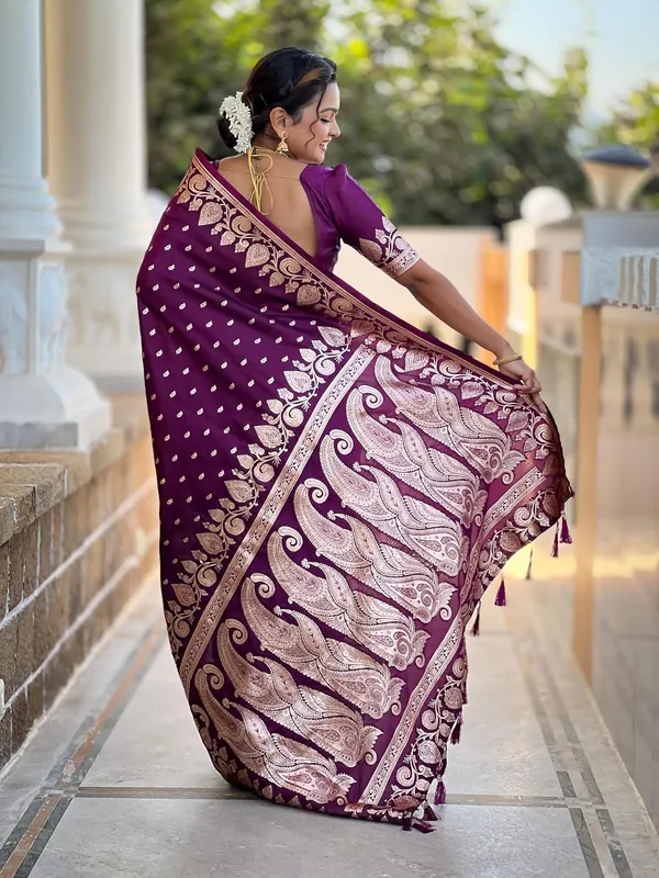 Banarasi_Silk_Jacquard_Saree_With_Blouse_Piece