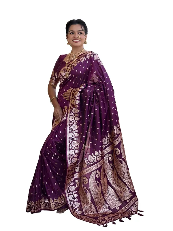 Banarasi_Silk_Jacquard_Saree_With_Blouse_Piece