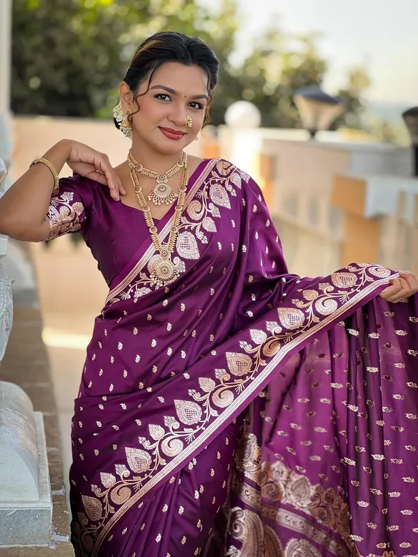 Banarasi_Silk_Jacquard_Saree_With_Blouse_Piece