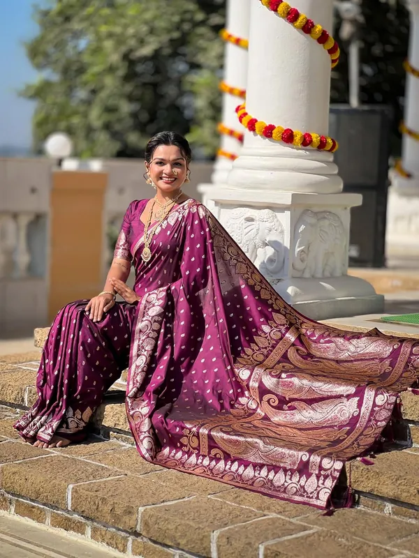 Banarasi_Silk_Jacquard_Saree_With_Blouse_Piece