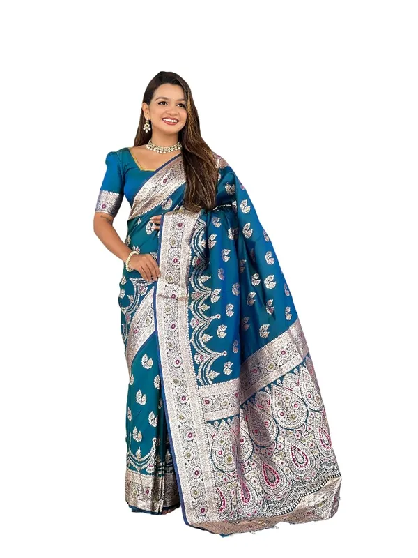 Banarasi_Silk_Jacquard_Saree_With_Blouse_Piece